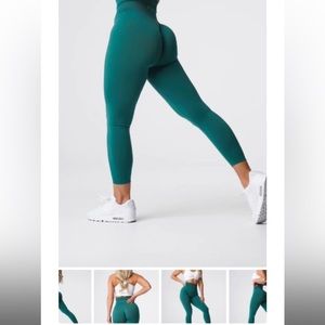 Nvgtn. Emerald green solid leggings. Size: Small
